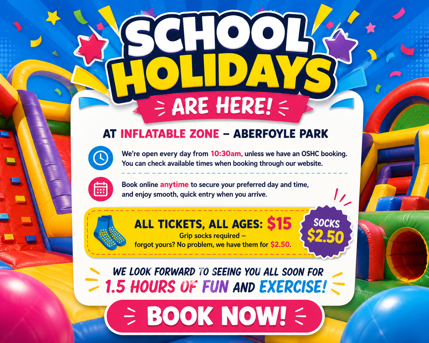 Inflatable Zone School Holiday Popup